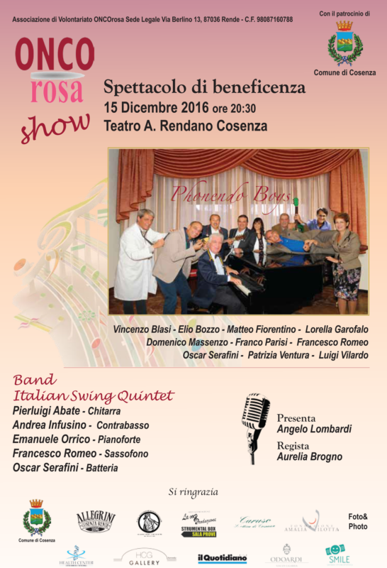 Onco Rosa Show – Spettacolo di beneficenza 2016 Onco Rosa Show – Spettacolo di beneficenza 2016
