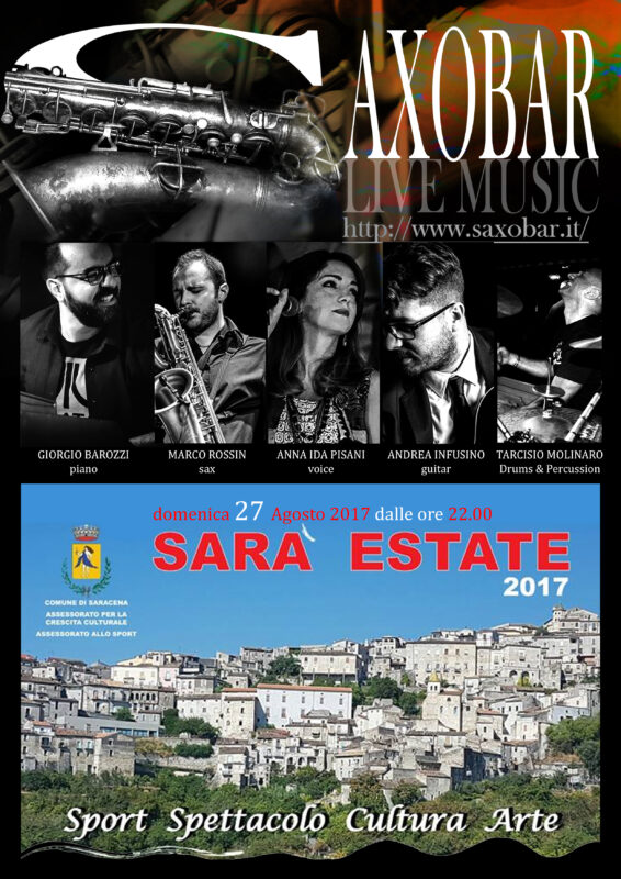 Concerto Saracena Saxobar – Sara Estate Concerto Saracena Saxobar – Sara Estate